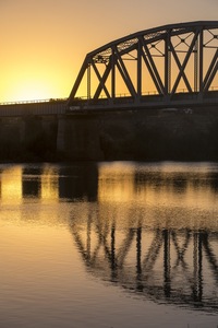 Murray Bridge on sunrise, South Australia