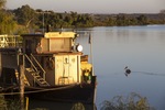 Paddleboat Lady Rae and pelican, Murray Bridge