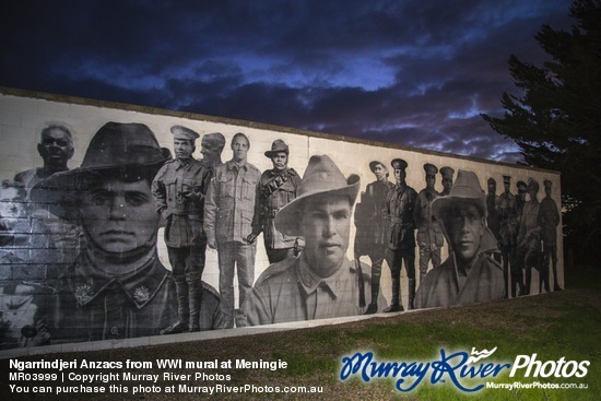 Ngarrindjeri Anzacs from WWI mural at Meningie