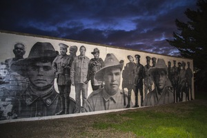 Ngarrindjeri Anzacs from WWI mural at Meningie