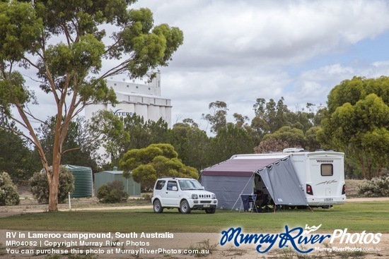 RV in Lameroo campground, South Australia