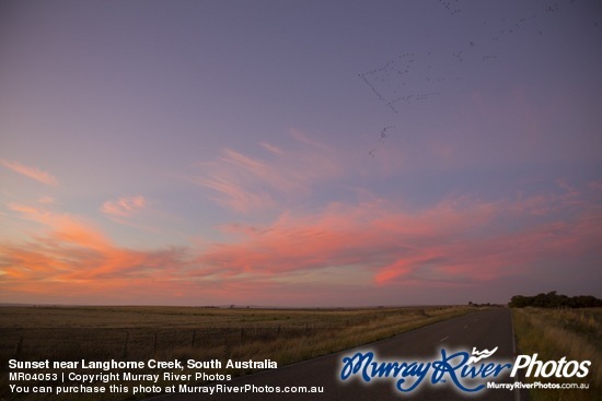 Sunset near Langhorne Creek, South Australia