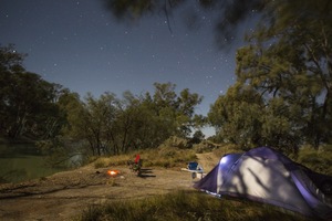 Camping by the Darling River, NSW