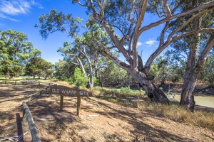 Old Wharf site on the Darling River at Pooncarie