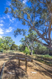 Old Wharf site on the Darling River at Pooncarie