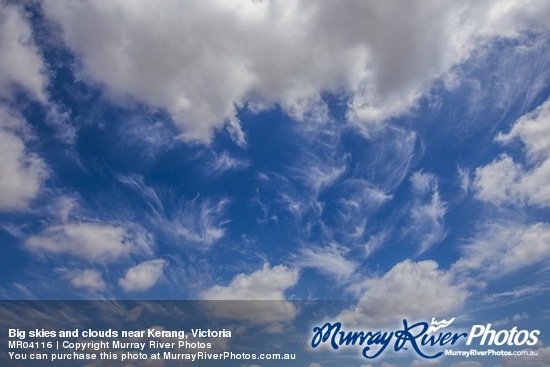 Big skies and clouds near Kerang, Victoria