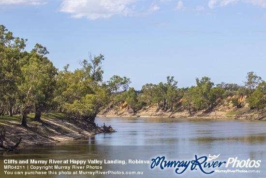 Cliffs and Murray River at Happy Valley Landing, Robinvale, Victoria