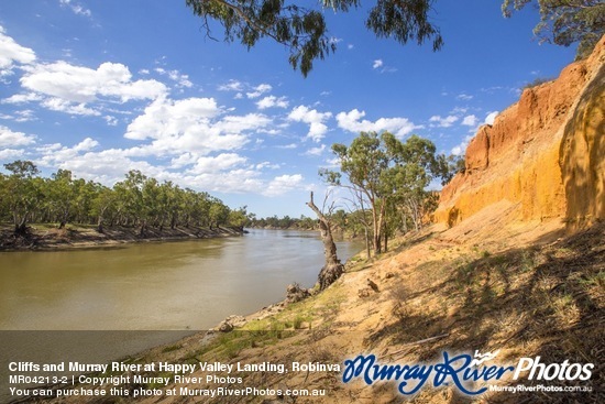 Cliffs and Murray River at Happy Valley Landing, Robinvale, Victoria