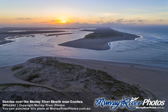 Sunrise over the Murray River Mouth near Goolwa