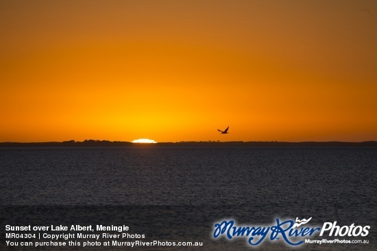 Sunset over Lake Albert, Meningie