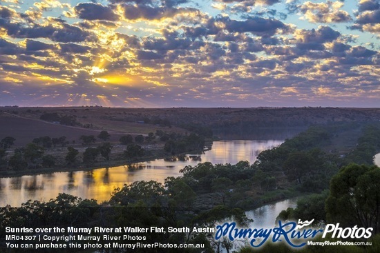 Sunrise over the Murray River at Walker Flat, South Australia