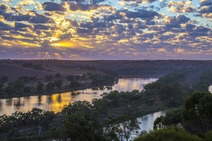 Sunrise over the Murray River at Walker Flat, South Australia