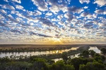 Sunrise over the Murray River at Walker Flat, South Australia