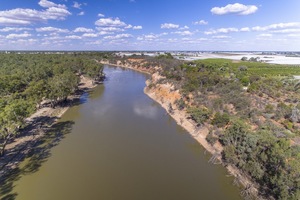 Murray River towards Robinvale down river of Lock 15