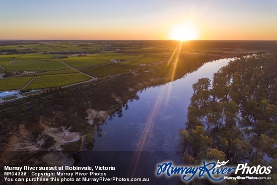 Murray River sunset at Robinvale, Victoria