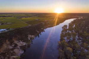 Murray River sunset at Robinvale, Victoria