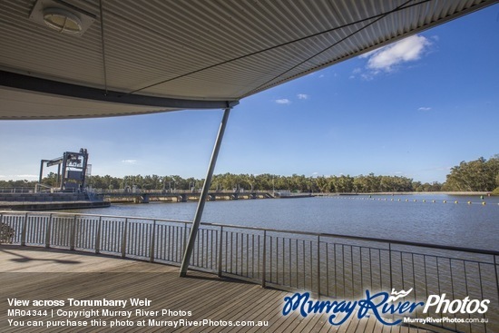 View across Torrumbarry Weir