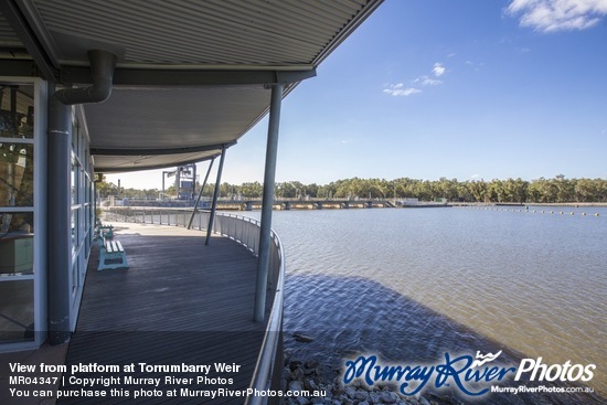 View from platform at Torrumbarry Weir