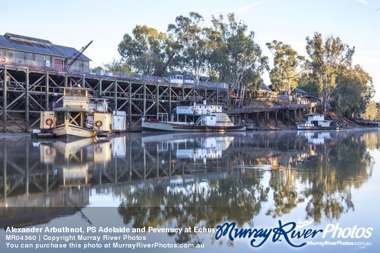 Alexander Arbuthnot, PS Adelaide and Pevensey at Echuca