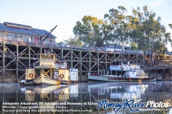 Alexander Arbuthnot, PS Adelaide and Pevensey at Echuca