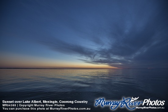 Sunset over Lake Albert, Meningie, Coorong Country