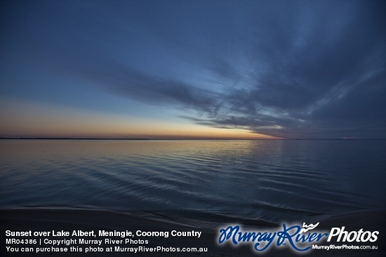 Sunset over Lake Albert, Meningie, Coorong Country