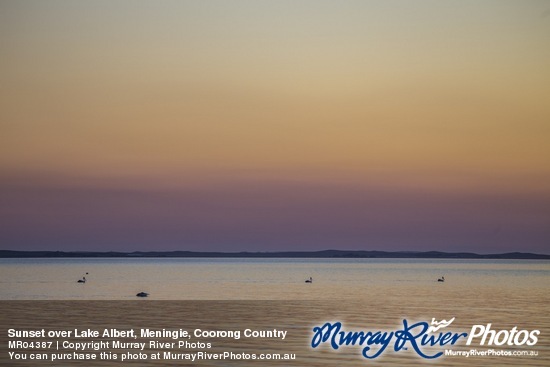 Sunset over Lake Albert, Meningie, Coorong Country