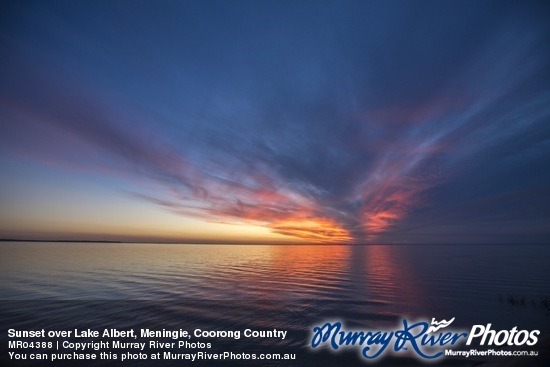 Sunset over Lake Albert, Meningie, Coorong Country
