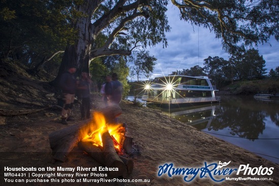 Houseboats on the Murray River at Echuca