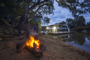 Houseboats on the Murray River at Echuca