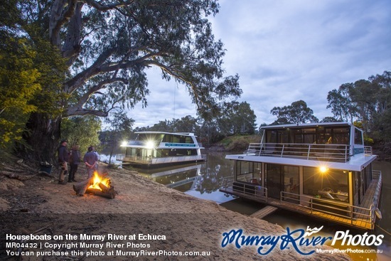 Houseboats on the Murray River at Echuca