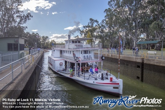 PS Ruby at Lock 11, Mildura, Victoria