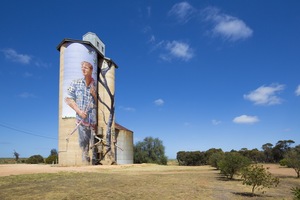 Farmer Nick Hulland on the Patchewollock Silo Art, Victoria