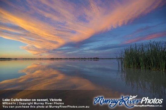 Lake Cullulleraine on sunset, Victoria