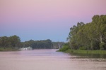 A pink dusk at Renmark, South Australia