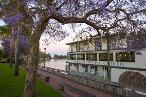 Murray River Queen moored in Renmark, South Australia