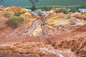 Eroded cliffs of Headings Cliffs, Murtho, Riverland