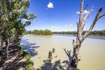 Murray Darling Junction with two rivers, Wentworth, NSW